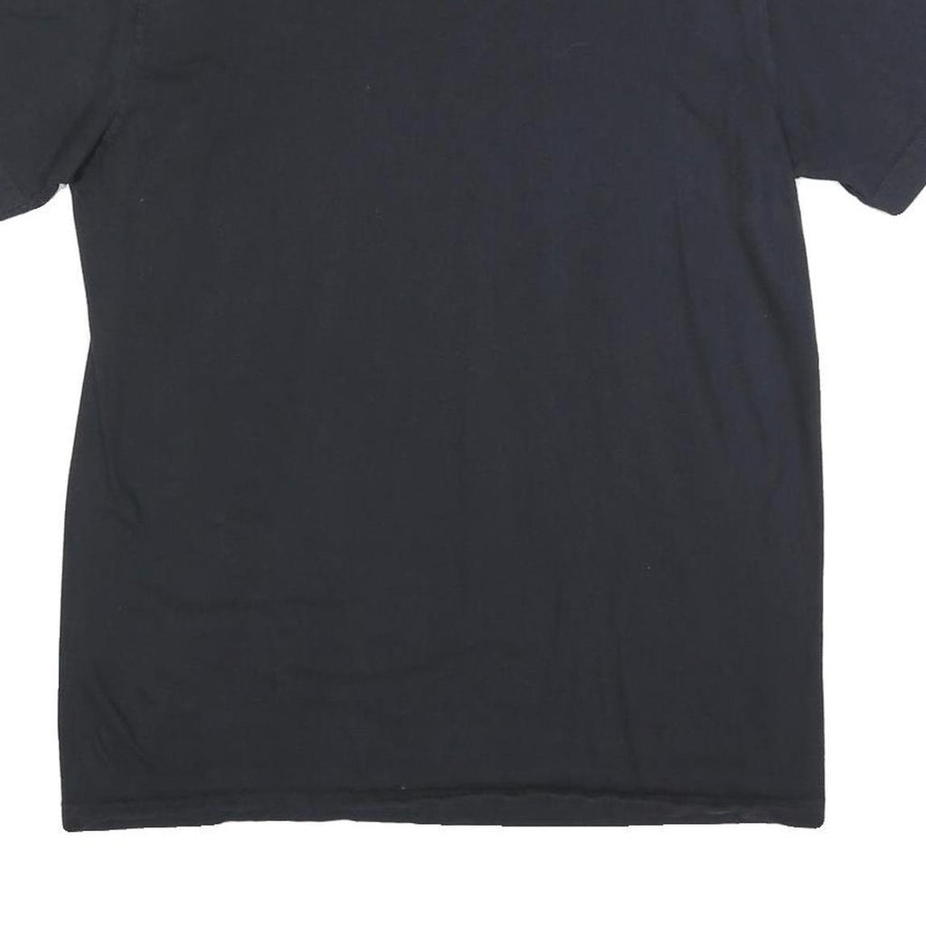 NIKE Mens Black Crew Neck Short Sleeve Classic Fit L Cotton Blend T-Shirt