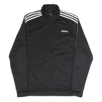 ADIDAS Mens Black & White Classic Jacket M Polyester Blend Zip Sportswear
