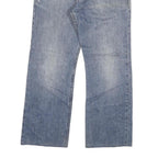 SPORTWEAR Mens Jeans Blue Classic Relaxed Cotton Blend Button W34 L28 Casual