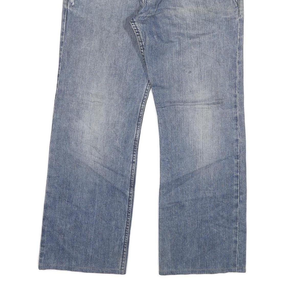 SPORTWEAR Mens Jeans Blue Classic Relaxed Cotton Blend Button W34 L28 Casual