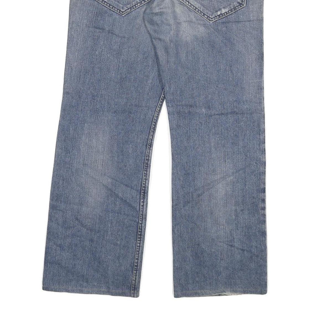 SPORTWEAR Mens Jeans Blue Classic Relaxed Cotton Blend Button W34 L28 Casual