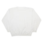 TOMMY HILFIGER Mens White Cotton Blend Crew Neck L Sweatshirt Classic Style