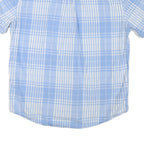 TOMMY HILFIGER Mens Blue & White Check Shirt XL Short Sleeve Casual Summer