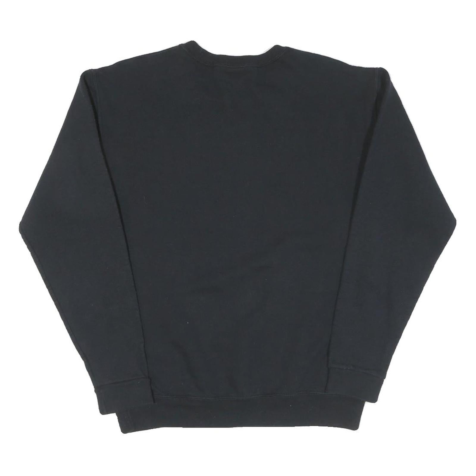 Mens Black Rapid Spikers Volleyball Crew Neck S Cotton Sweatshirt Pullover