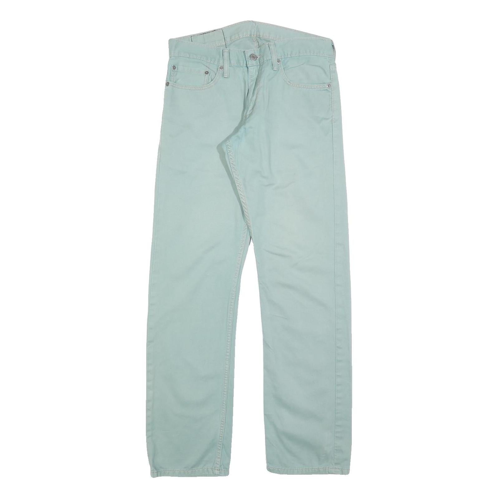 LEVI'S Mens Regular Cotton Blend Blue Zip Regular Fit Trousers W31 L32