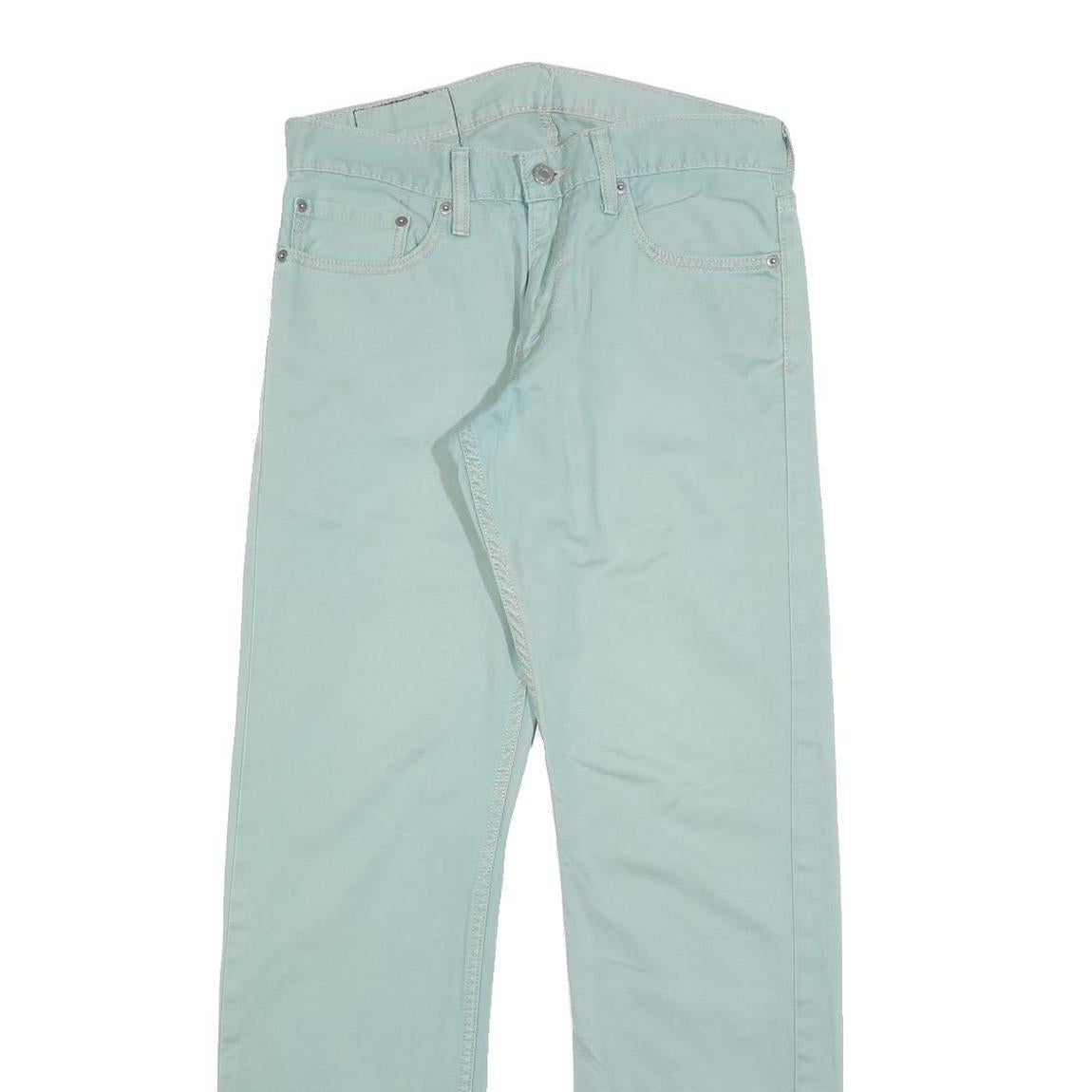 LEVI'S Mens Regular Cotton Blend Blue Zip Regular Fit Trousers W31 L32