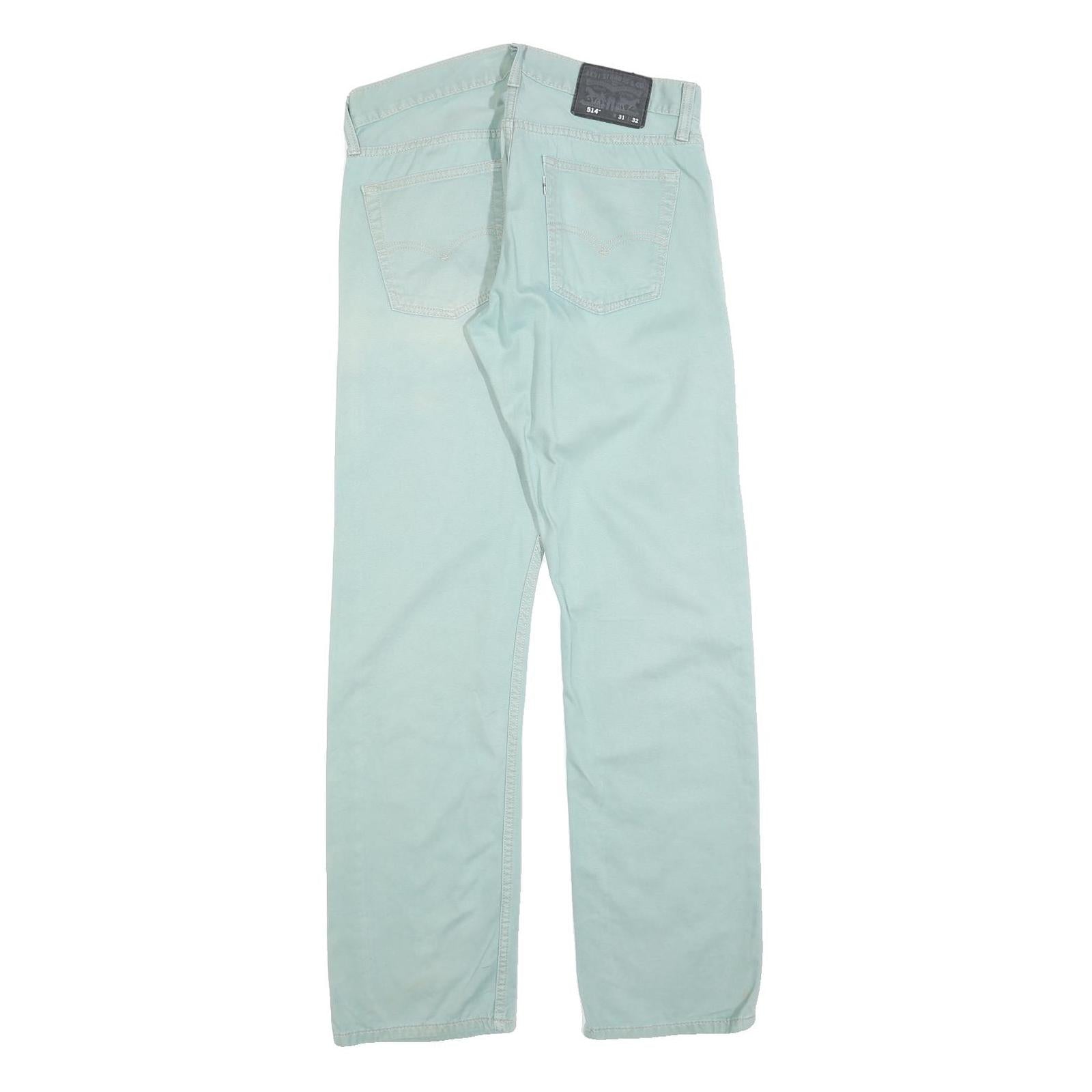 LEVI'S Mens Regular Cotton Blend Blue Zip Regular Fit Trousers W31 L32