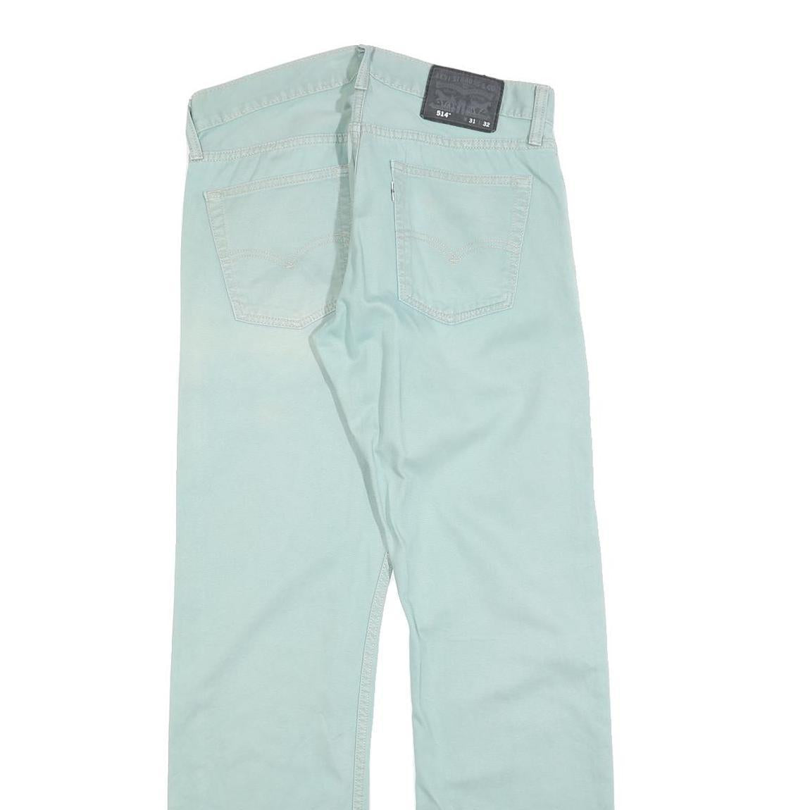 LEVI'S Mens Regular Cotton Blend Blue Zip Regular Fit Trousers W31 L32