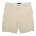 TOMMY HILFIGER Mens Beige Casual Shorts L W36 Classic Cotton Button Plain
