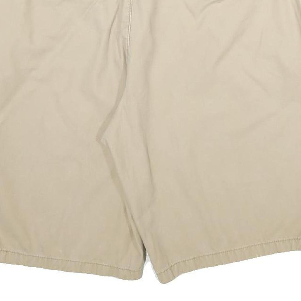 TOMMY HILFIGER Mens Beige Casual Shorts L W36 Classic Cotton Button Plain