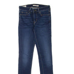 LEVI'S 711 BIG E Womens Jeans Blue Slim Skinny Stone Wash W26 L32