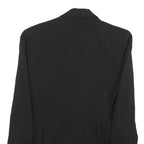 ZARA WOMAN Womens Black Wool Blend Blazer Jacket S Button Formal Tailored