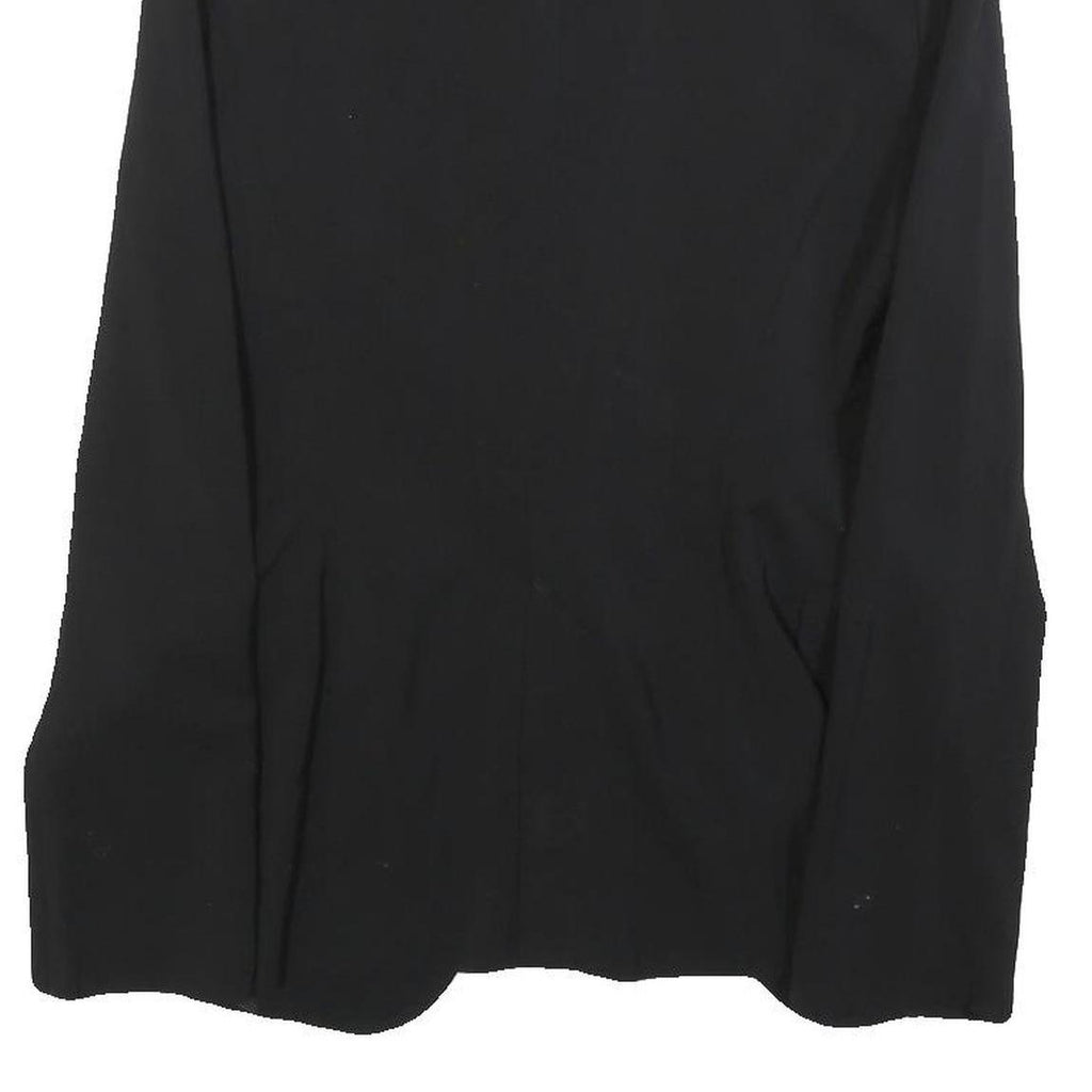 ZARA WOMAN Womens Black Wool Blend Blazer Jacket S Button Formal Tailored