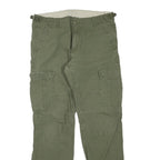 CARHARTT Womens Cotton Blend Olive Green Regular Cargo Trousers W36 L32 Utility