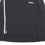 ADIDAS Womens Black Sweatshirt Crew Neck S Cotton Blend Sport Casual Pullover