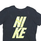 NIKE Mens Black Yellow Graphic T-Shirt L Short Sleeve Crew Neck Sports Casual