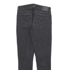 LEVI'S 711 Womens Jeans Black Slim Skinny Denim Medium W27 L28 Stylish Zip