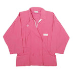 CREATION MANOR Womens Pink Jacket L Zip Plain Casual Lightweight