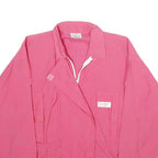 CREATION MANOR Womens Pink Jacket L Zip Plain Casual Lightweight