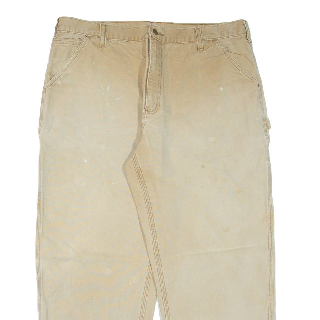CARHARTT Mens Trousers Beige Regular Straight W40 L30