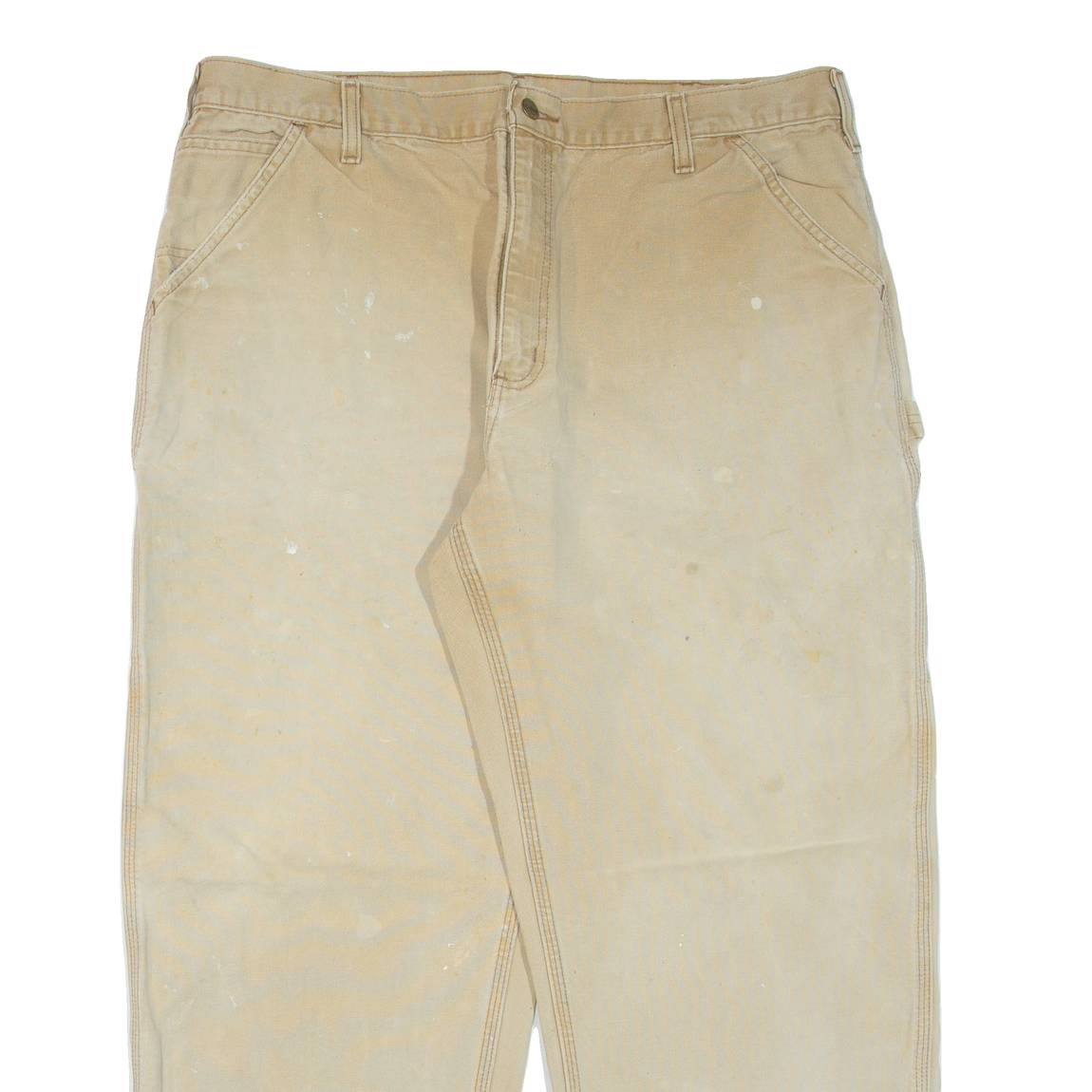 CARHARTT Mens Trousers Beige Regular Straight W40 L30