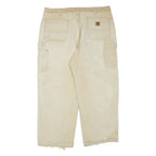 CARHARTT Mens Trousers Beige Regular Straight W40 L30