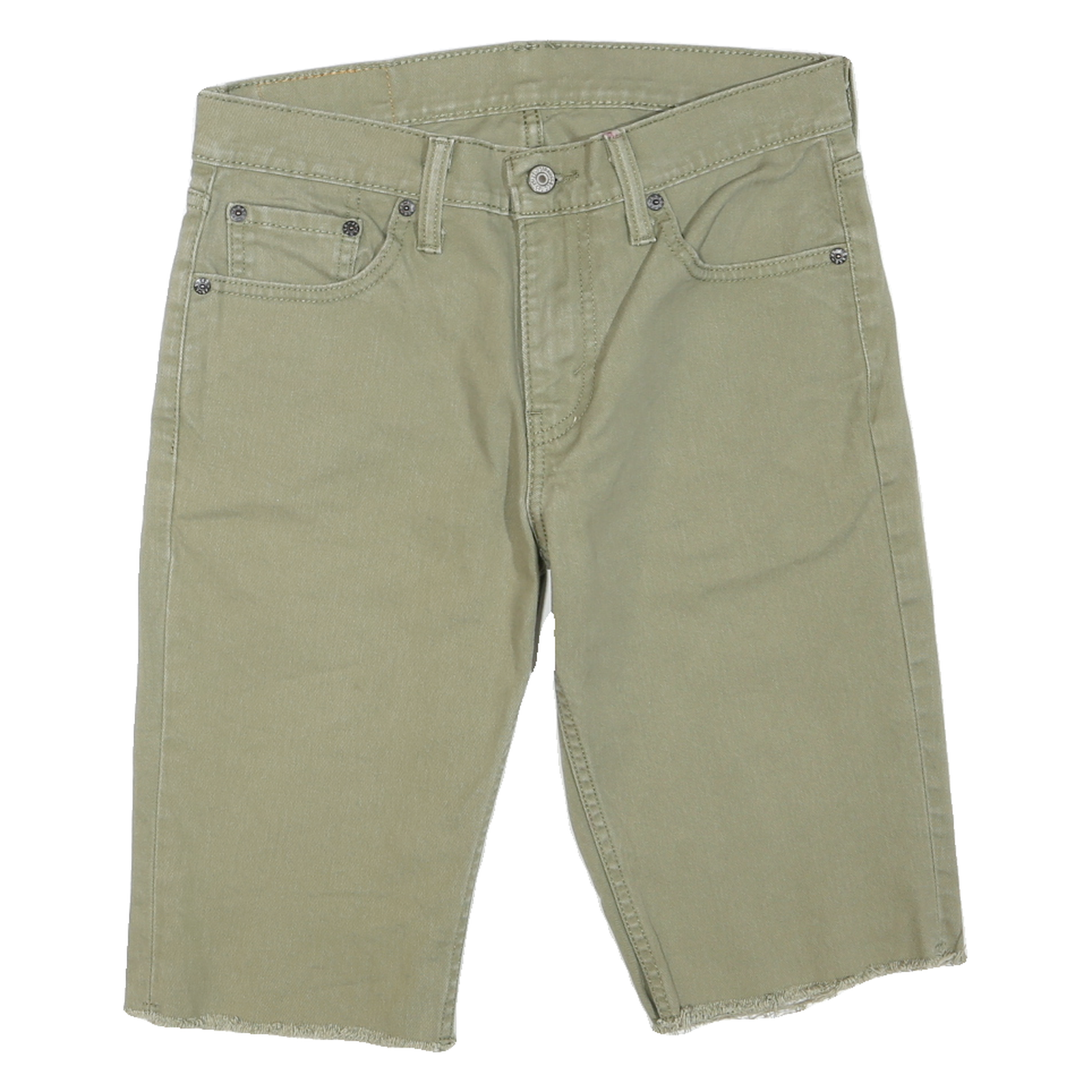 LEVI'S Mens Shorts Beige Cotton Blend Casual S W30 Casual Frayed Hem