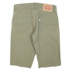 LEVI'S Mens Shorts Beige Cotton Blend Casual S W30 Casual Frayed Hem