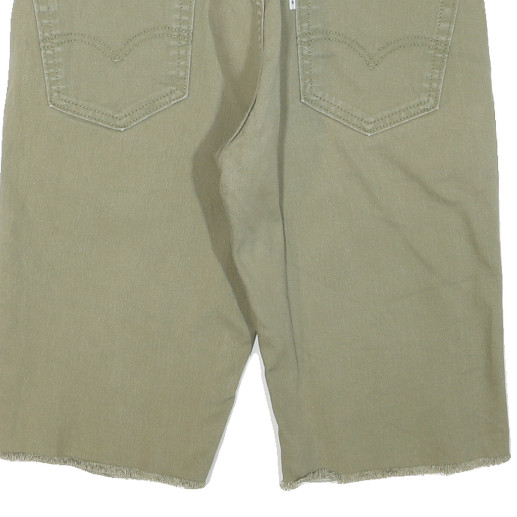 LEVI'S Mens Shorts Beige Cotton Blend Casual S W30 Casual Frayed Hem