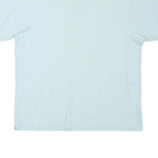 LACOSTE Womens Blue Short Sleeve Plain M Cotton Blend Polo Shirt Crocodile Logo