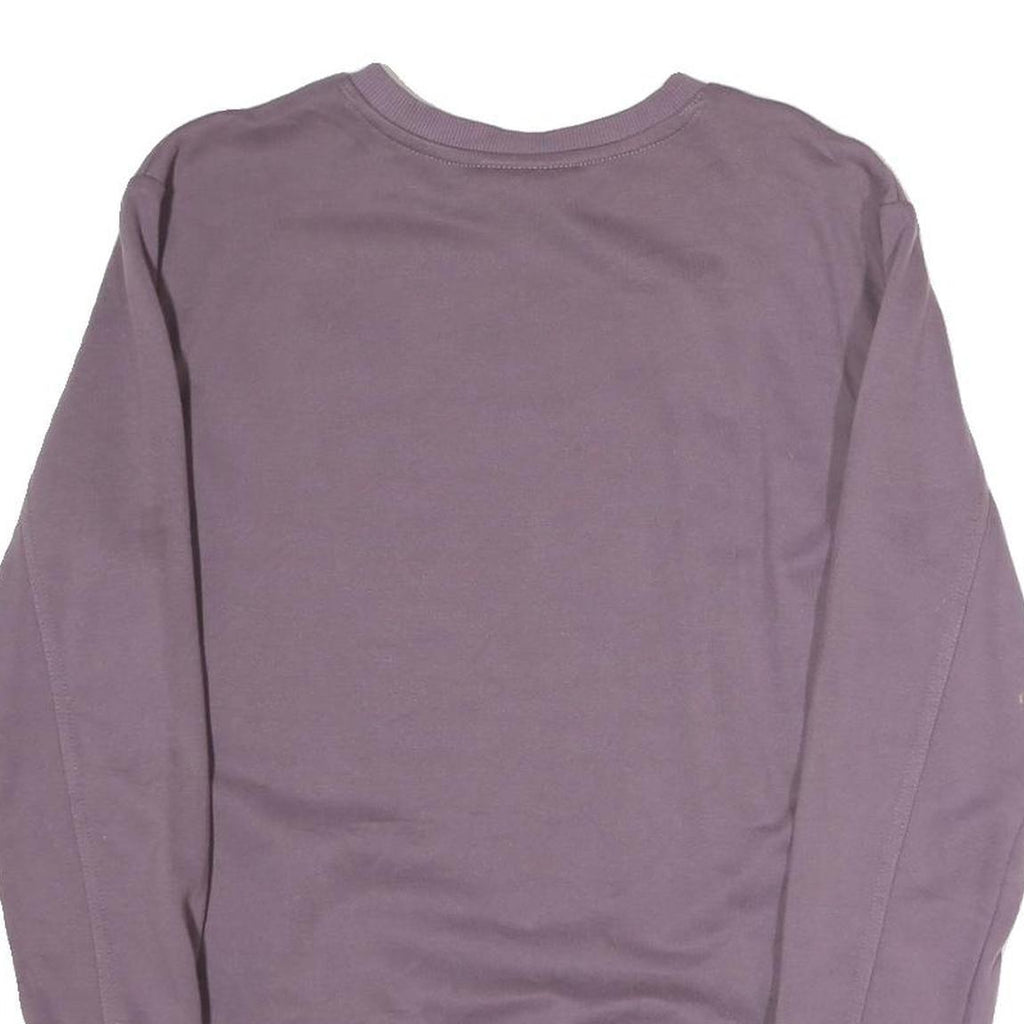FILA Mens Purple Crew Neck M Cotton Sweatshirt Striped Ribbed Hem Cuffs