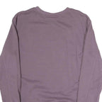 FILA Mens Purple Crew Neck M Cotton Sweatshirt Striped Ribbed Hem Cuffs