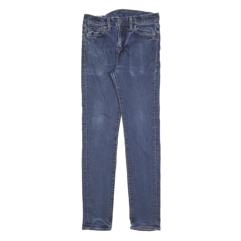 LEVI'S 510 Womens Slim Blue Denim Medium W28 L30 Skinny Cotton Blend Zip Jeans