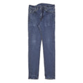 LEVI'S 510 Womens Slim Blue Denim Medium W28 L30 Skinny Cotton Blend Zip Jeans