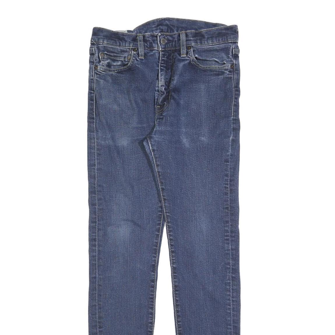 LEVI'S 510 Womens Slim Blue Denim Medium W28 L30 Skinny Cotton Blend Zip Jeans