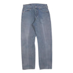 LEVI'S Mens Regular Fit Blue Denim Jeans W28 L28 Button Cotton Blend Classic