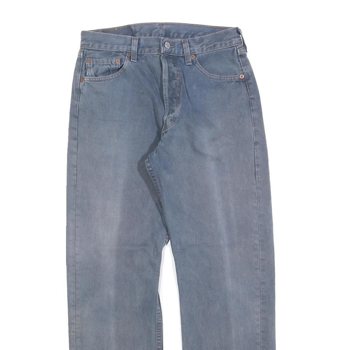 LEVI'S Mens Regular Fit Blue Denim Jeans W28 L28 Button Cotton Blend Classic