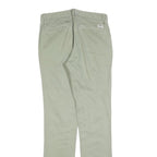 TIMBERLAND Mens Cotton Blend Slim Straight Trousers Sage Green W30 L32 Casual