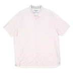 TED BAKER Mens Pink & White Cotton Blend Short Sleeve Shirt L Casual Smart