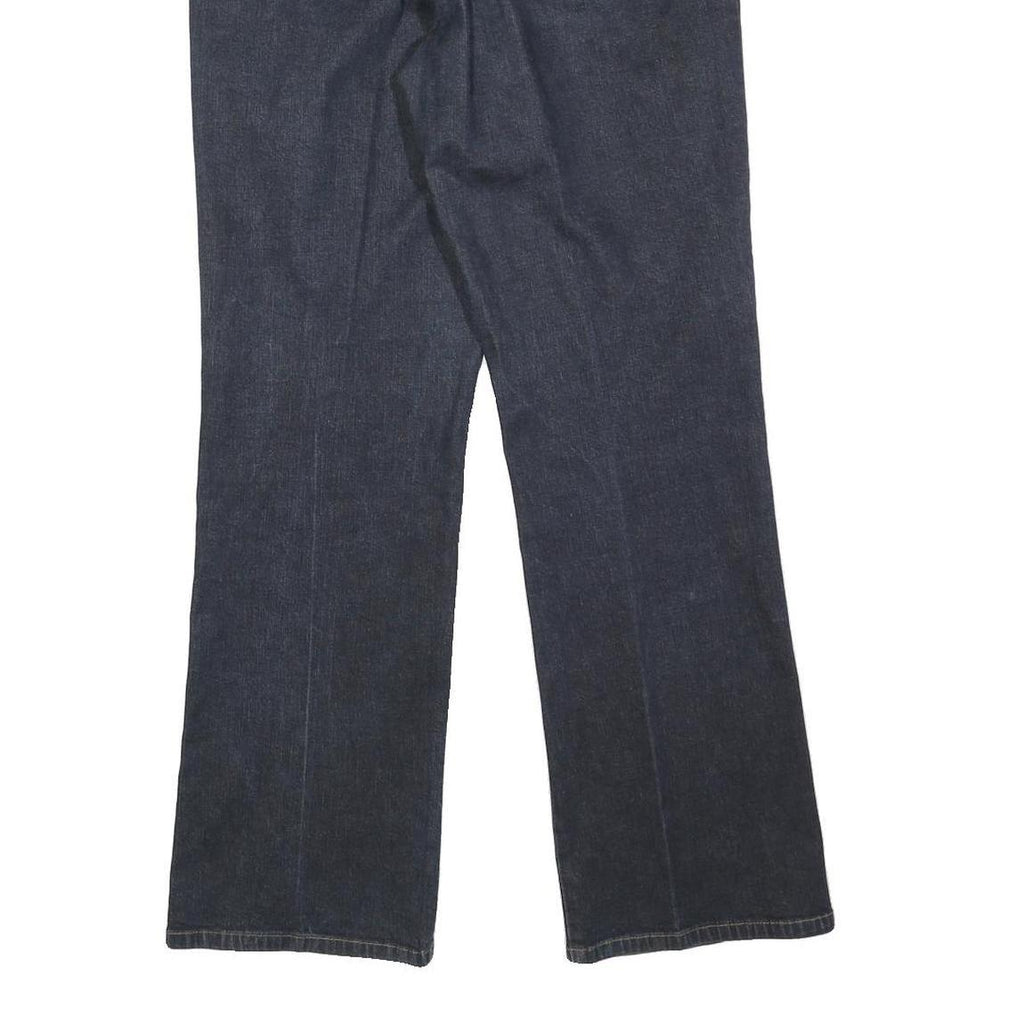 CALVIN KLEIN JEANS Womens Dark Blue Regular Straight Denim Rinse W30 L30 Zip