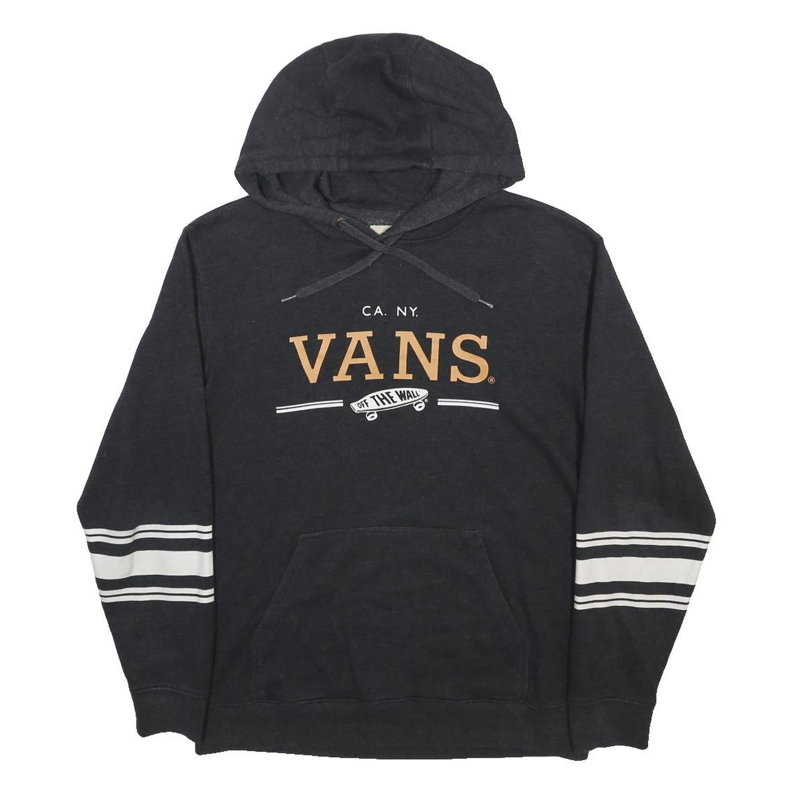 VANS Mens Black Pullover Hoodie M Off The Wall Skate Style