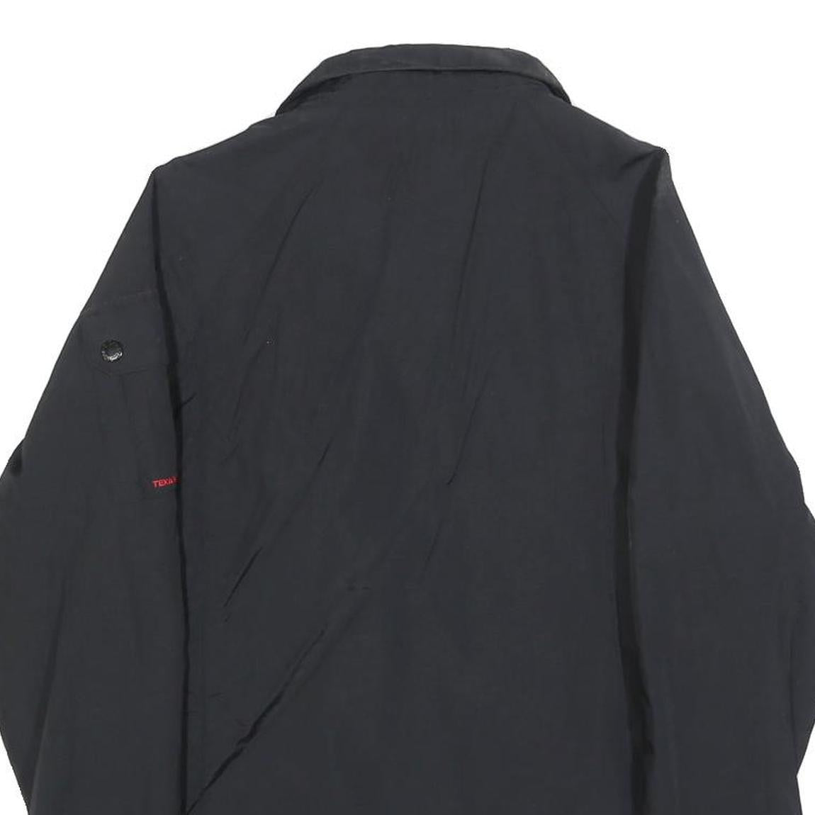 DICKIES Mens Black & Red Zip Jacket XS Polyester Blend Plain Workwear Style