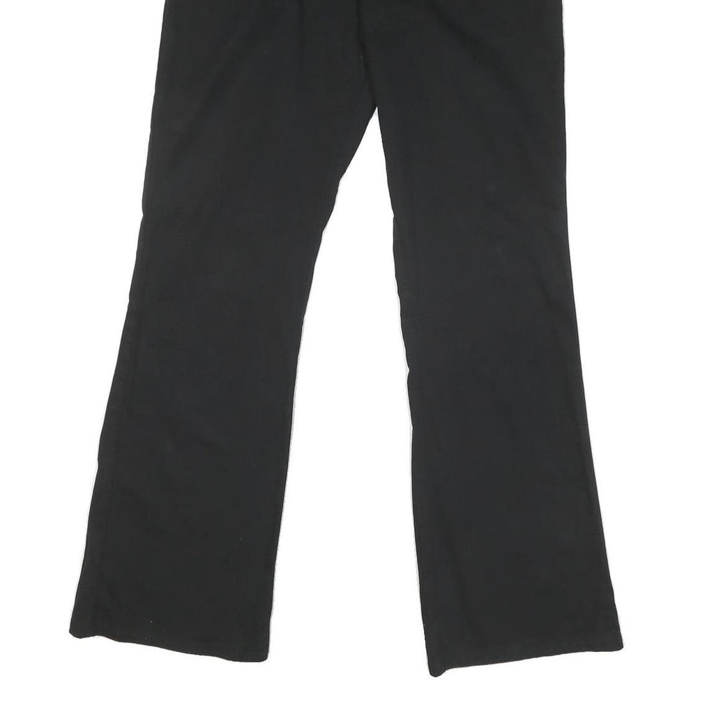 DICKIES Womens Cotton Blend Black Regular Fit Straight Trousers W34 L33 Workwear