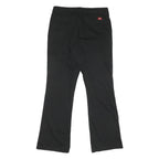 DICKIES Womens Cotton Blend Black Regular Fit Straight Trousers W34 L33 Workwear