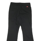 DICKIES Womens Cotton Blend Black Regular Fit Straight Trousers W34 L33 Workwear