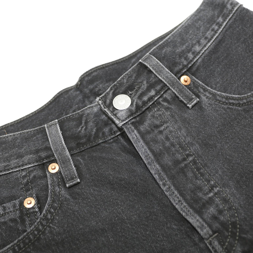 LEVI'S Womens Shorts Black Denim Cut-Off M W28 Distressed Hem Casual Style