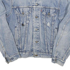 LEVI'S Mens Blue Denim Jacket XS Cotton Blend Button Closure Classic Vintage