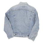 LEVI'S Mens Blue Denim Jacket XS Cotton Blend Button Closure Classic Vintage