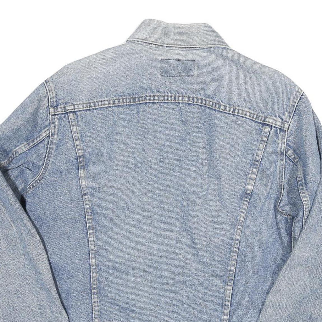 LEVI'S Mens Blue Denim Jacket XS Cotton Blend Button Closure Classic Vintage
