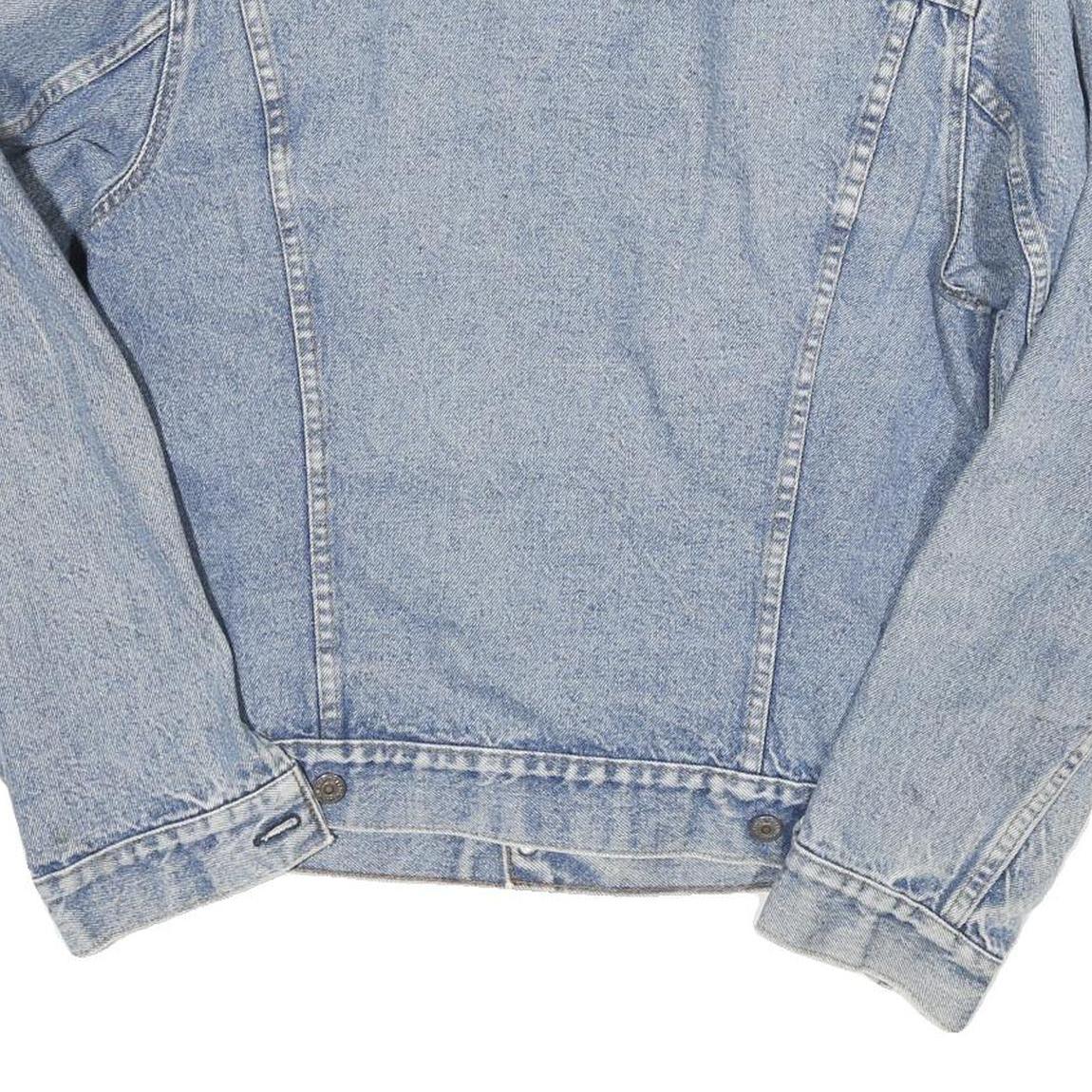 LEVI'S Mens Blue Denim Jacket XS Cotton Blend Button Closure Classic Vintage